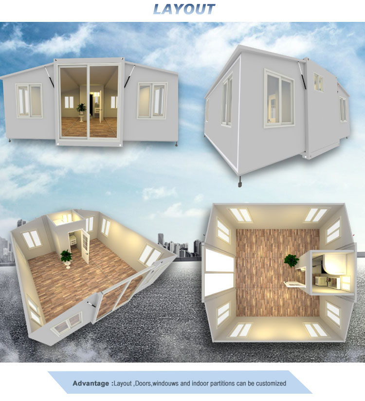 Expandable Container House Casas Prefabricadas Ready Sunrooms & Glass Houses