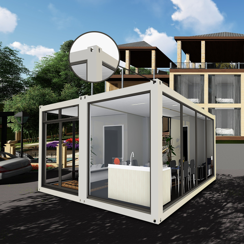 Container Tiny Home Garden Office Flat Pack Villa Prefab House Prefabricated House Luxurious Light Steel Frame Metal Homes
